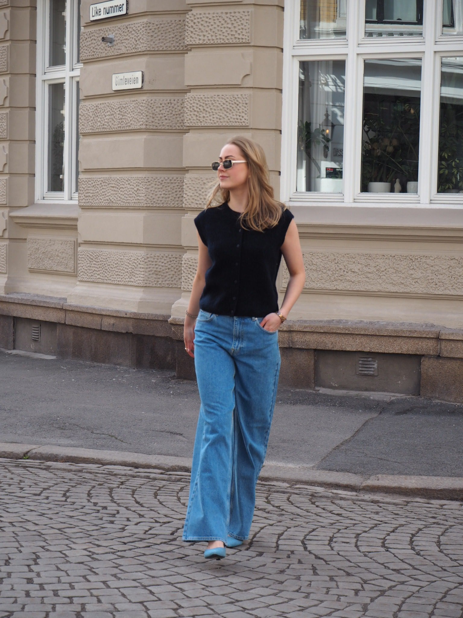 SLFWIDE Jeans - Medium Blue Denim